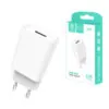 chargeur secteur usb denmen dc01 : 12 w, simple, sûr et fiable Chargeur USB blanc Denmen DC01 2.4A avec boîte