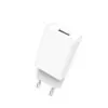chargeur secteur usb denmen dc01 : 12 w, simple, sûr et fiable Chargeur secteur USB blanc avec fiche européenne