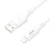 Câble USB vers Lightning blanc marque BWOO