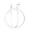 Câble USB vers Lightning blanc de marque BWOO enroulé