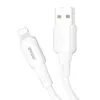 Câble USB vers Lightning blanc marque BWOO