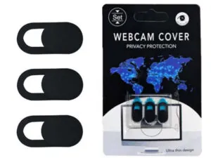 Cache webcam noir protection vie privée lot de 3