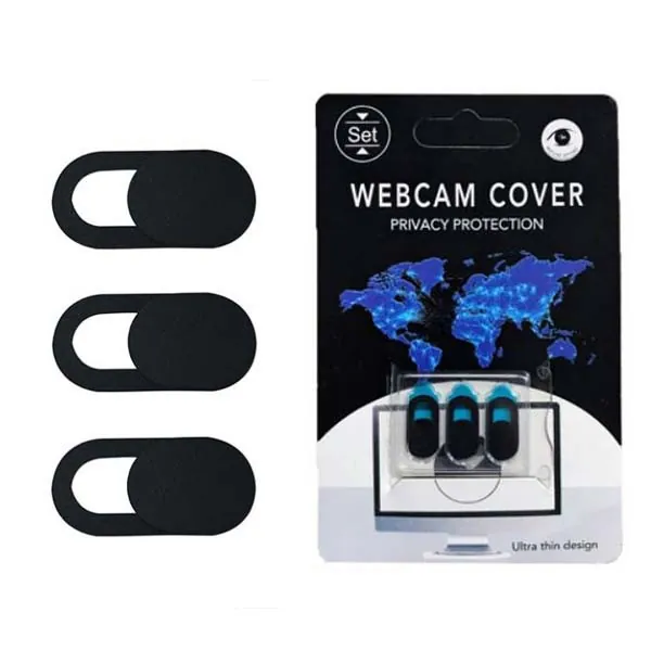 Cache webcam noir protection vie privée lot de 3