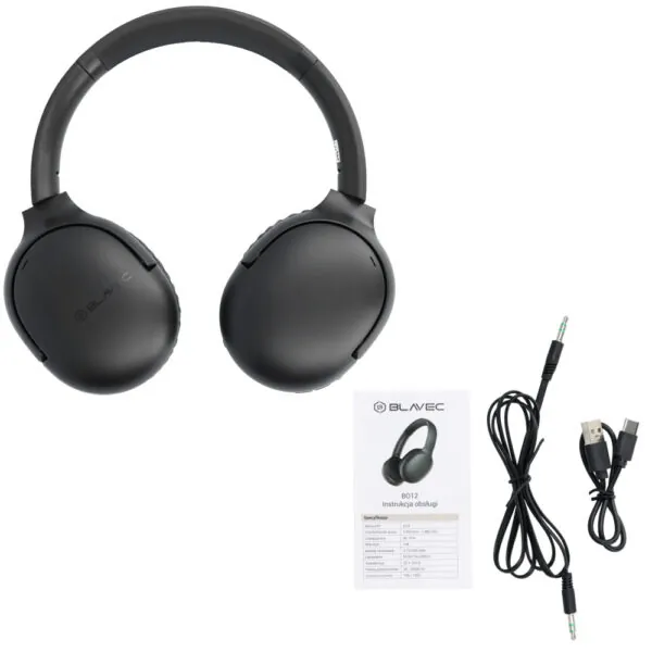 casque bluetooth anc blavec bo 12 bass master – noir