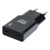 chargeur gan 30w blue star slim ultra fin – 2 usb c, sans câble – noir Chargeur secteur USB-C double port 30W Blue Star noir