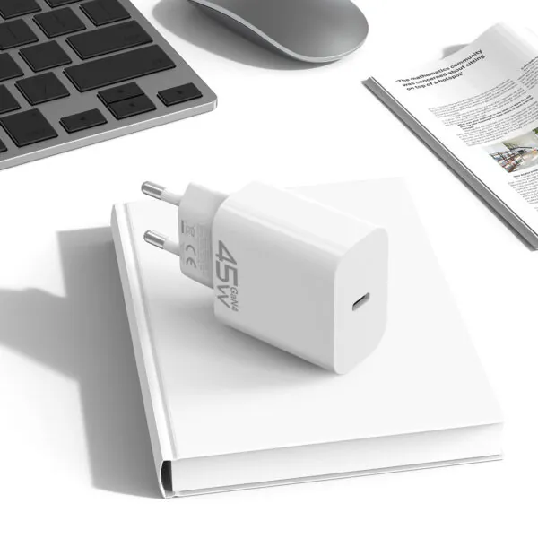 chargeur gan 45w blavec bc 7 – usb c + câble usb c inclus