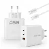 chargeur gan 65w blavec bc 11 – 3 ports + câble usb c inclus chargeur gan 65w blavec bc 11 – 3 ports + câble usb c inclus
