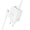 chargeur gan 65w borofone bn32 complet + câble usb c 1 m