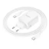 chargeur gan 65w borofone bn32 complet + câble usb c 1 m