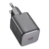 Chargeur rapide Hoco 20W USB-C noir prise européenne