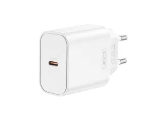 chargeur usb c power delivery 20w xo ce32 universel – sans câble – blanc Chargeur secteur USB-C blanc compact avec fiche européenne