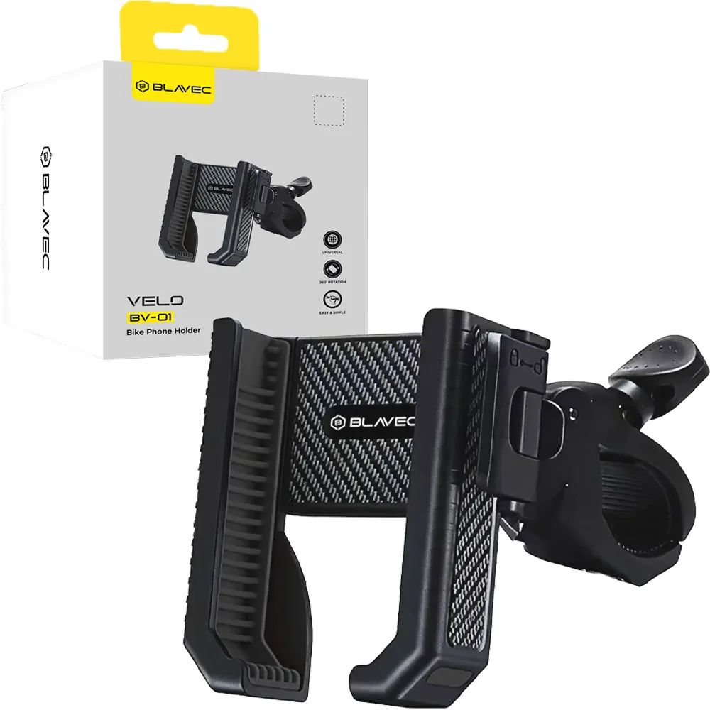 support smartphone guidon vélo blavec bv 01 solide – noir