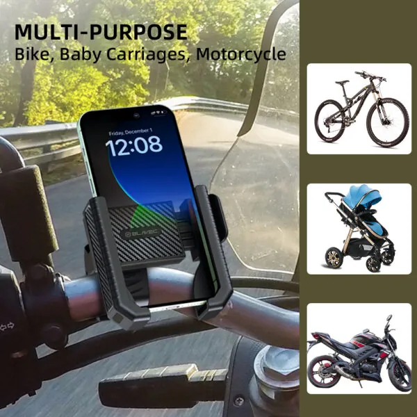 support smartphone guidon vélo blavec bv 01 solide – noir