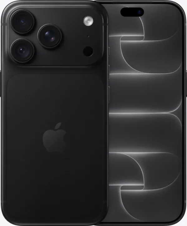 Apple iPhone 18 Pro 1 To noir – face avant et arrière