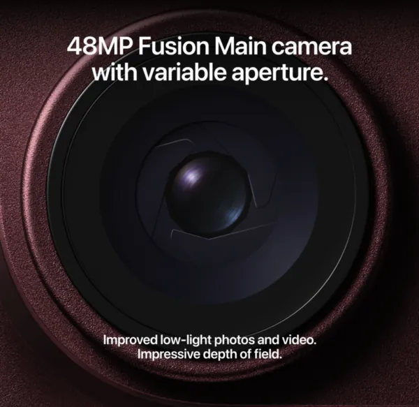 iPhone 18 Pro – caméra principale Fusion 48 MP à ouverture variable