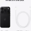 Contenu de la boîte iPhone 18 Pro noir avec câble USB-C