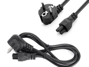 Câble alimentation PC portable trèfle C5 noir 1,5 m