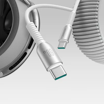 Câble USB-C 60W Joyroom enroulé Câble USB-C 60W Joyroom enroulé