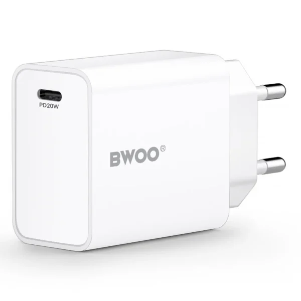 Chargeur secteur USB-C 20W BWOO CDA226 blanc