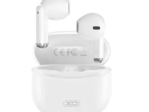 Écouteurs Bluetooth sans fil XO X33 blancs et boîtier de recharge
