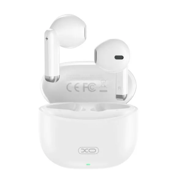Écouteurs Bluetooth sans fil XO X33 blancs et boîtier de recharge Écouteurs Bluetooth sans fil XO X33 blancs et boîtier de recharge