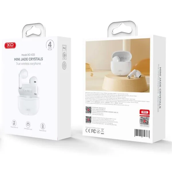Emballage des écouteurs Bluetooth sans fil XO X33 Emballage des écouteurs Bluetooth sans fil XO X33