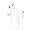 Écouteurs USB-C avec micro Borofone BM100 Max blancs Écouteurs USB-C avec micro Borofone BM100 Max blancs