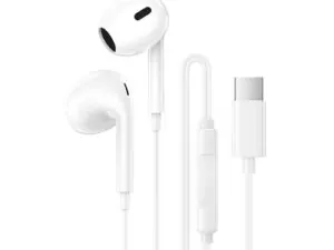 Écouteurs USB-C avec micro Borofone BM100 Max blancs