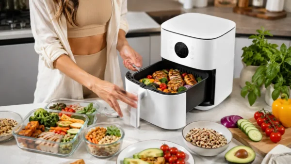 Friteuse sans huile Xiaomi – poulet et légumes Friteuse sans huile Xiaomi – poulet et légumes