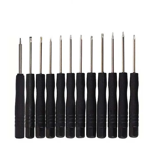 12 tournevis de précision du kit outils réparation smartphone