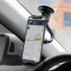 Support téléphone voiture fixé au pare-brise avec GPS Support téléphone voiture fixé au pare-brise avec GPS