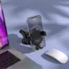 Support téléphone ventouse Borofone utilisé sur un bureau